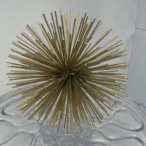 Gold Decorative Starburst Sculpture. MCM, Mid Century Modern
